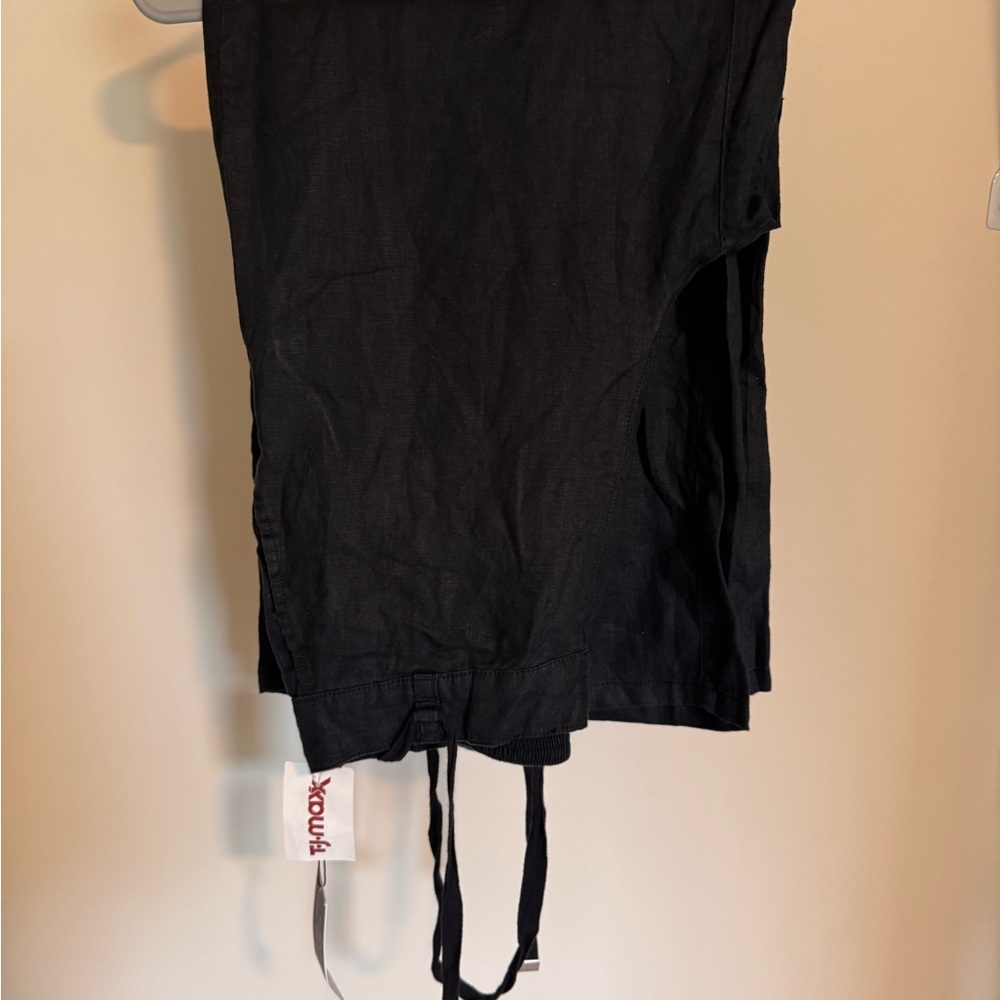 Halston Heritage Black Wide-Leg Chinos - Picture 2 of 5